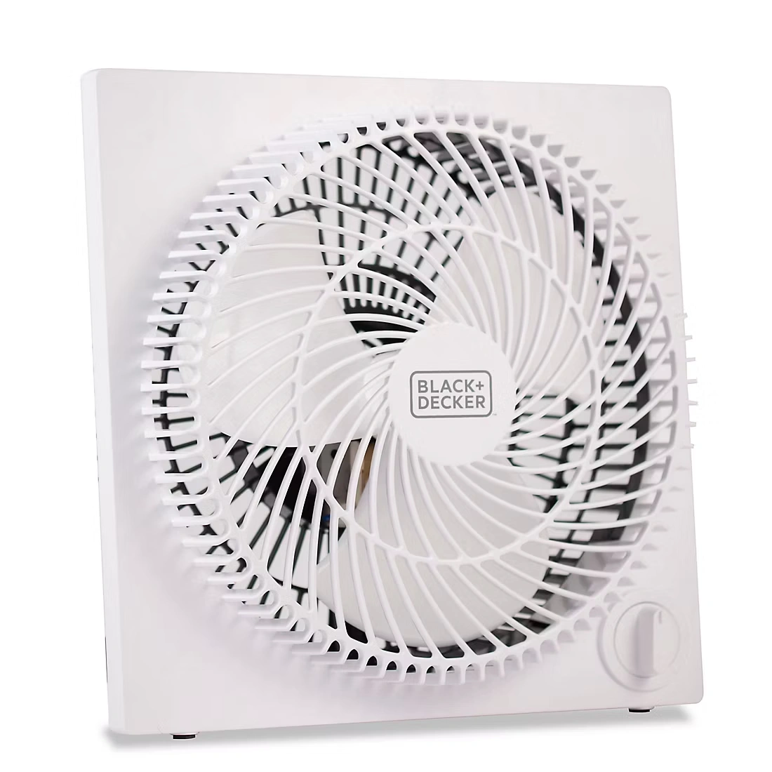 Black + Decker 9\" Box Fan - White