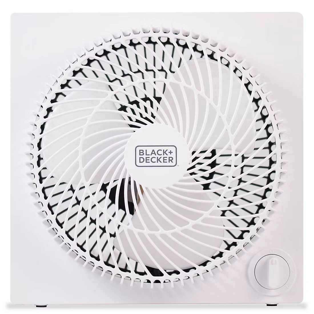 Black + Decker 9\" Box Fan - White