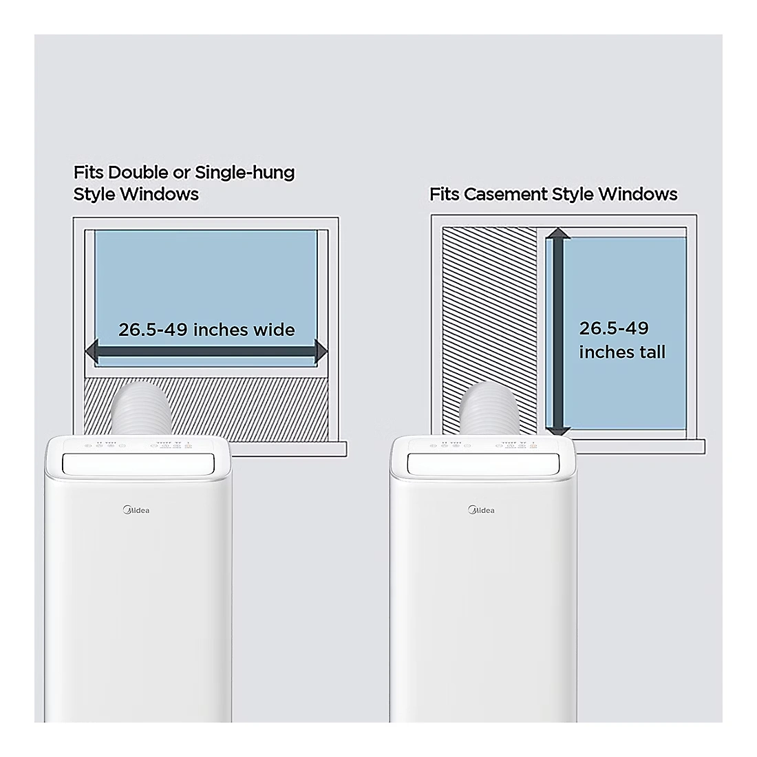 Midea Smart Inverter 10,000 BTU DOE Portable Air Conditioner
