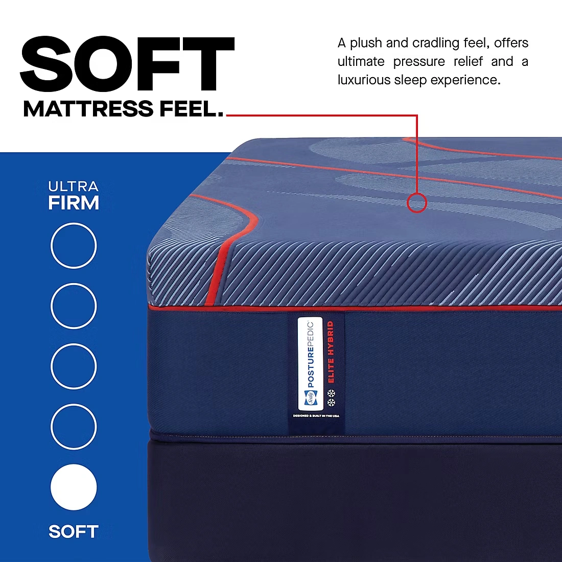 Sealy Posturepedic High Point Hybrid Soft Tight Top Mattress with Adjustable Base (Select Size) + $200 BJ's Gift Card​