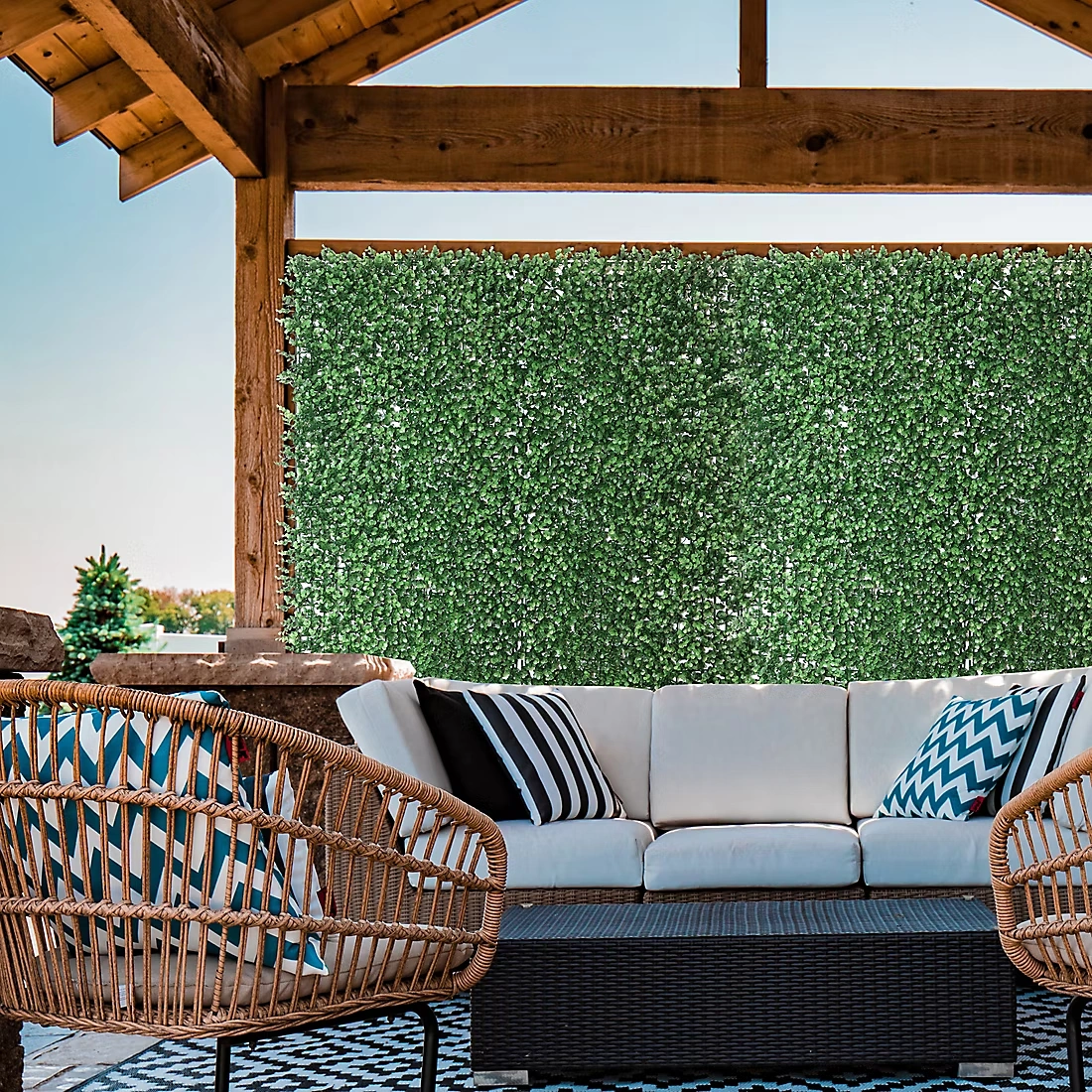 Creative Surfaces English Boxwood Artificial Hedge Wall Panel, 1 pk. (40\" x 40\")