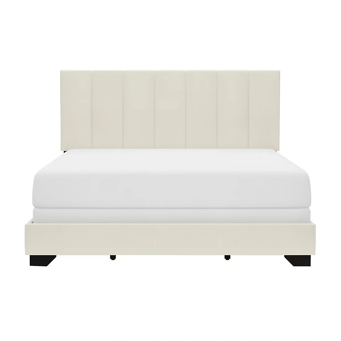 HH2Home Everlee Queen Upholstered Bed - Ivory 2 HH2Home Everlee Queen Upholstered Bed - Ivory