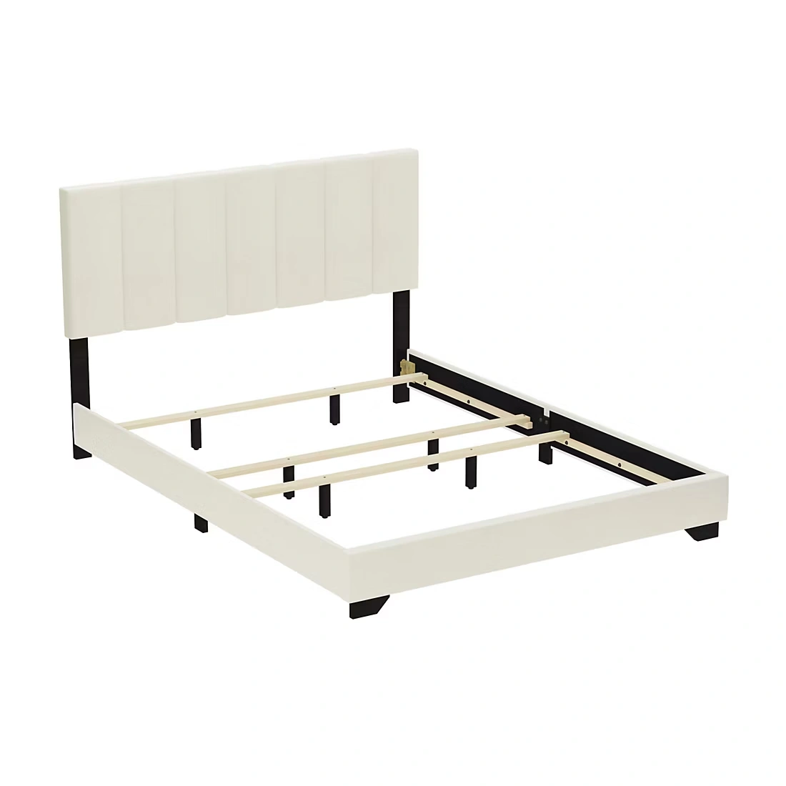 HH2Home Everlee Queen Upholstered Bed - Ivory 3 HH2Home Everlee Queen Upholstered Bed - Ivory