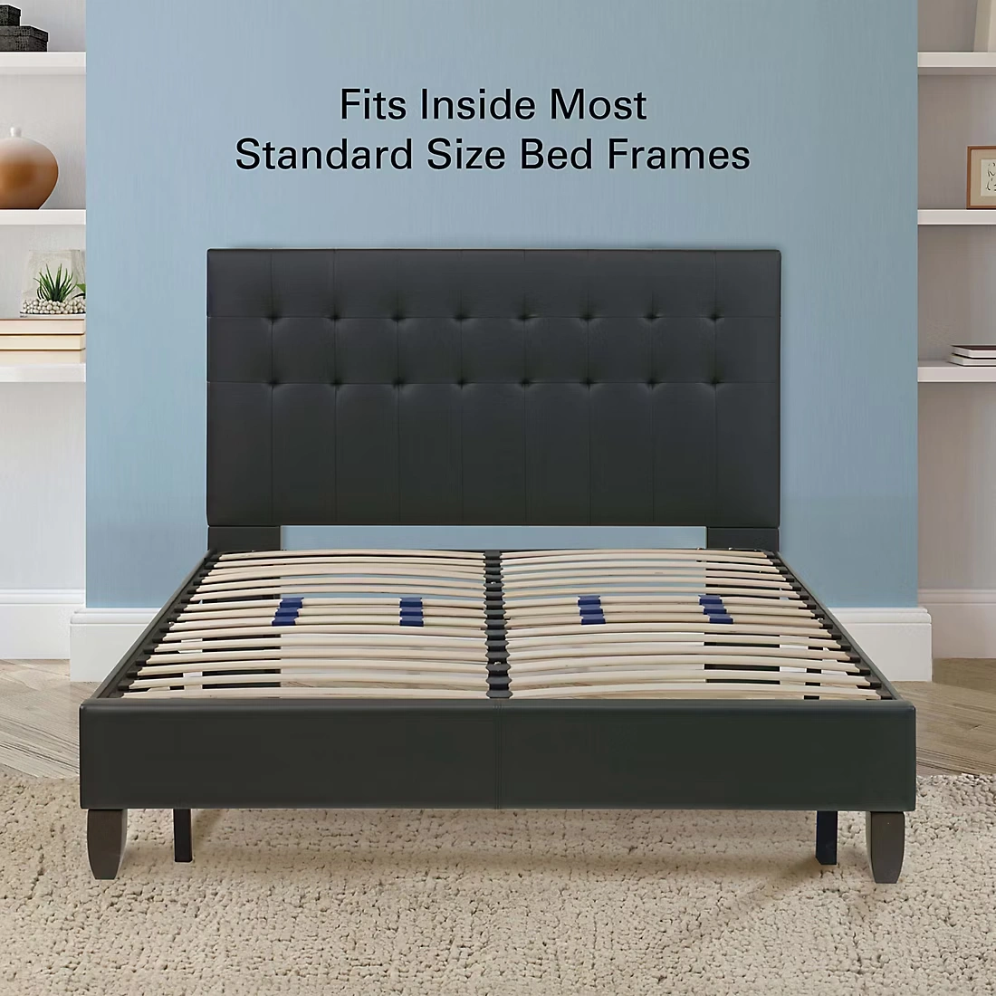 Contour Rest Dream Support Modern 14\" King Size Metal Platform Bed Frame