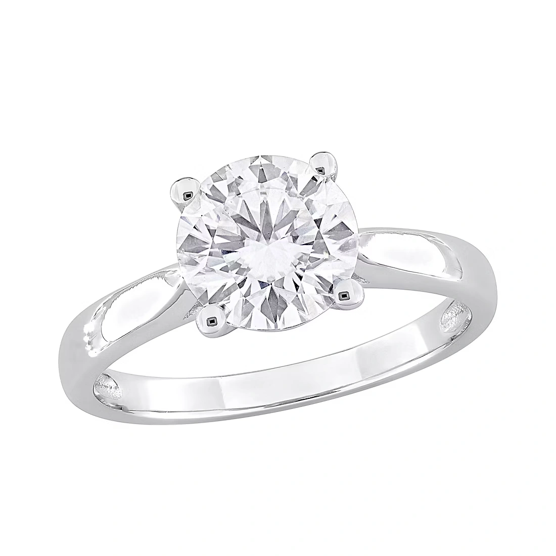 1.8 ct. DEW Moissanite Solitaire Ring in Sterling Silver