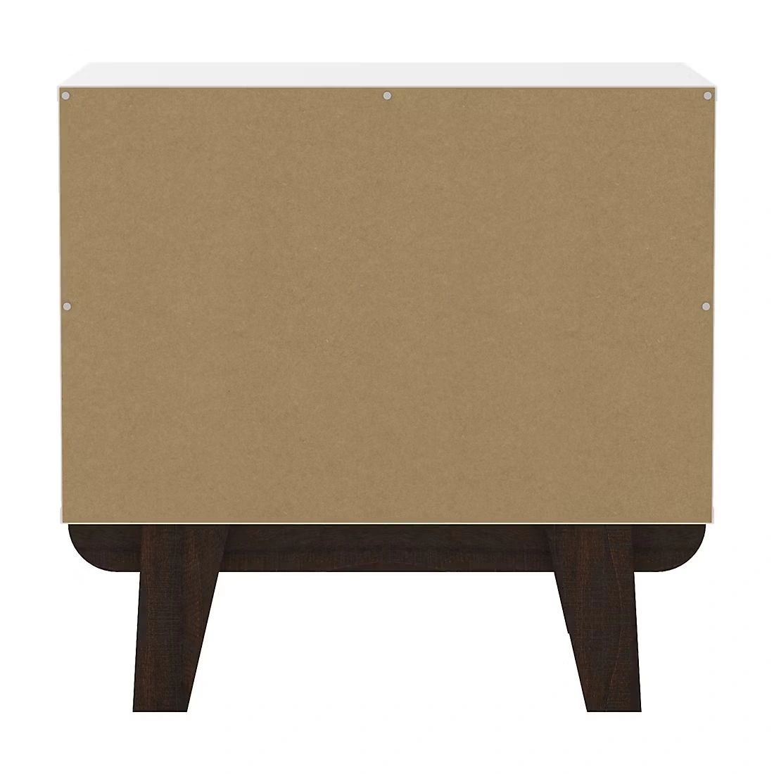 Living Essentials by Hillsdale Kincaid Wood 2 Drawer Nightstand - Matte White