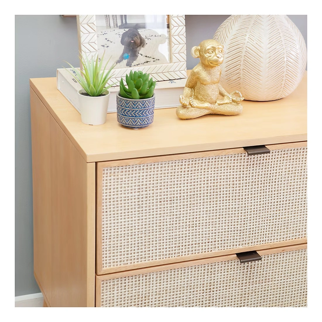 Linon Claudette Cane Nightstand