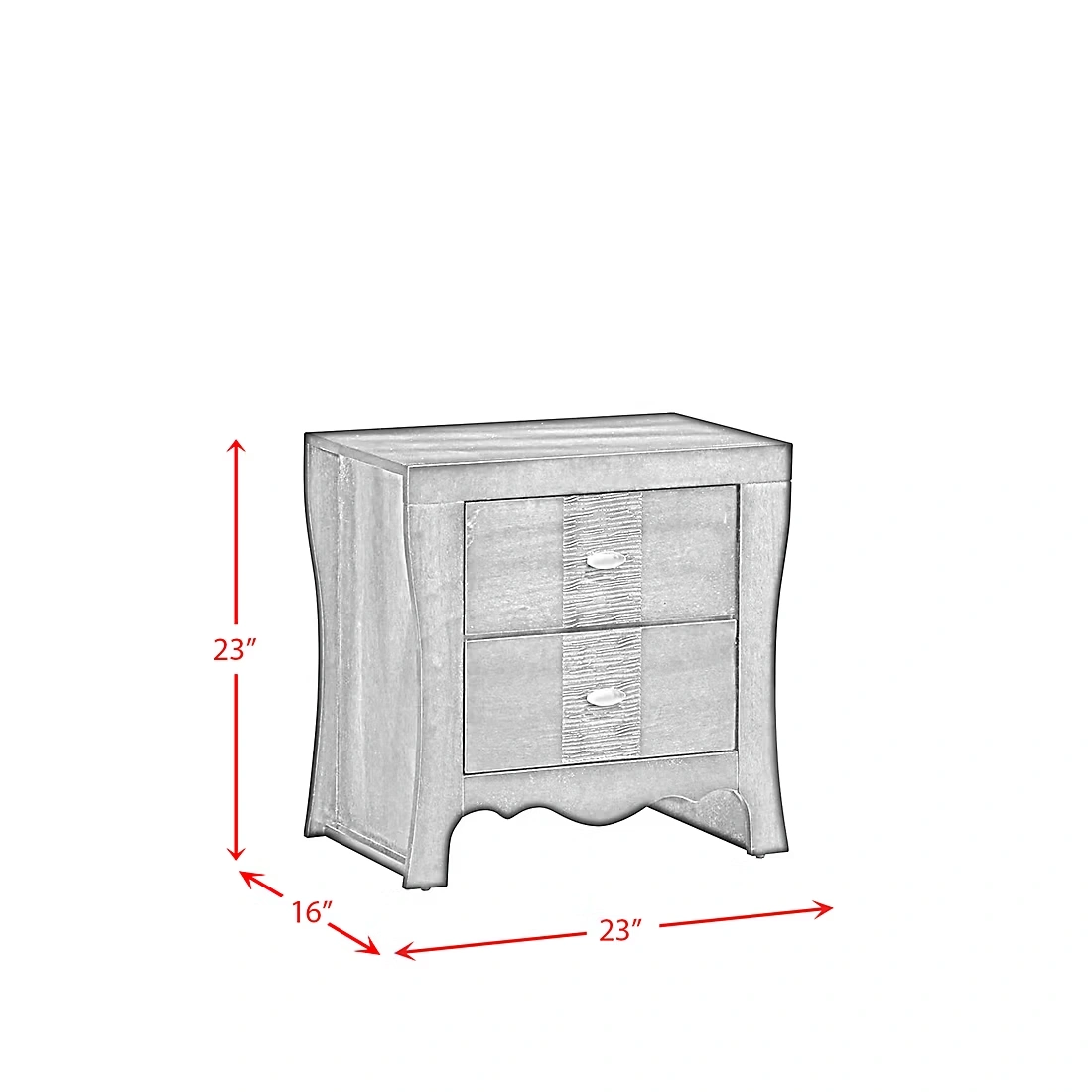 Picket House Furnishings Jansen 2-Drawer Nightstand - Espresso
