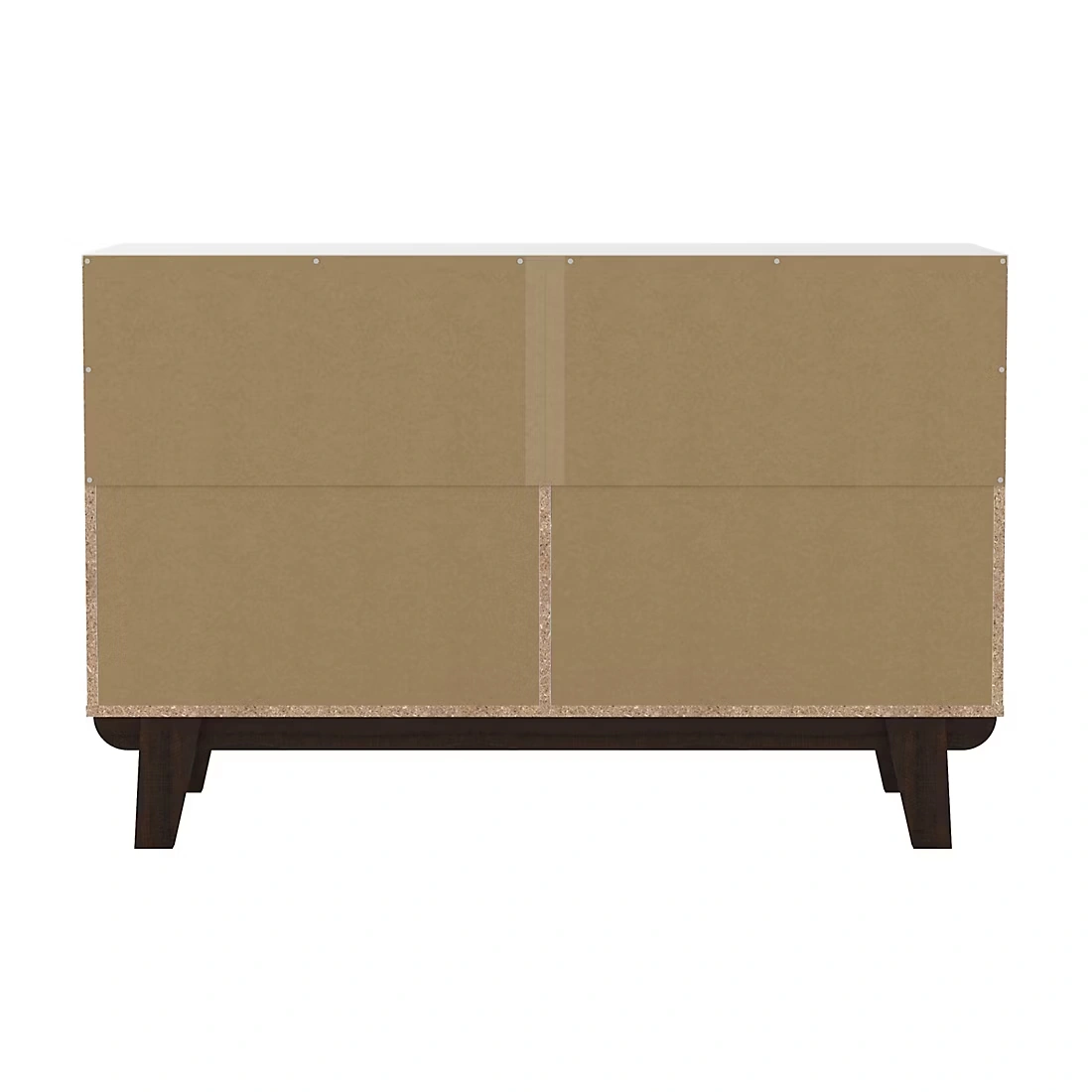 Living Essentials by Hillsdale Kincaid Wood 6 Drawer Dresser - Matte White