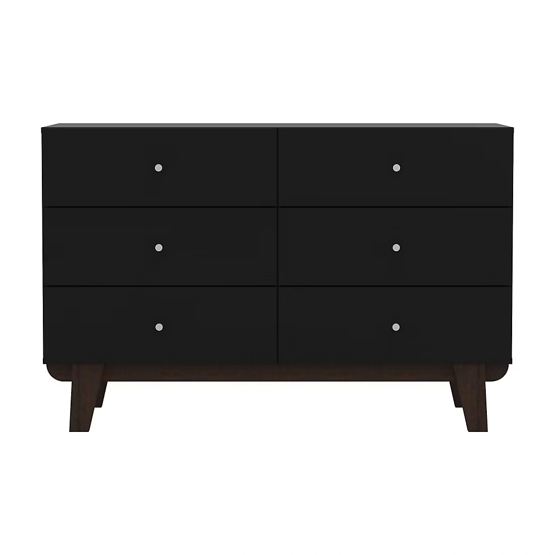 Living Essentials by Hillsdale Kincaid Wood 6 Drawer Dresser - Matte Black 2 Living Essentials by Hillsdale Kincaid Wood 6 Drawer Dresser - Matte Black