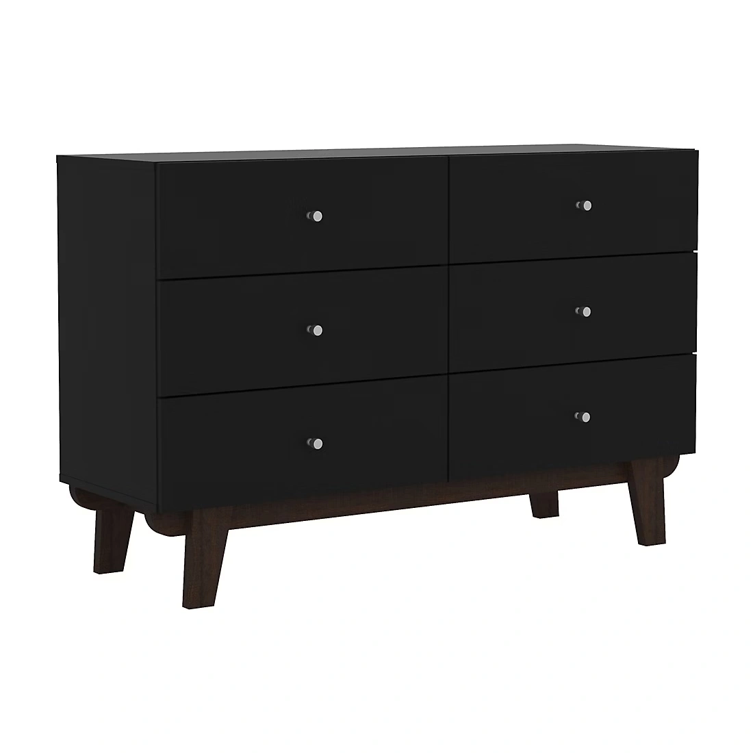 Living Essentials by Hillsdale Kincaid Wood 6 Drawer Dresser - Matte Black 3 Living Essentials by Hillsdale Kincaid Wood 6 Drawer Dresser - Matte Black