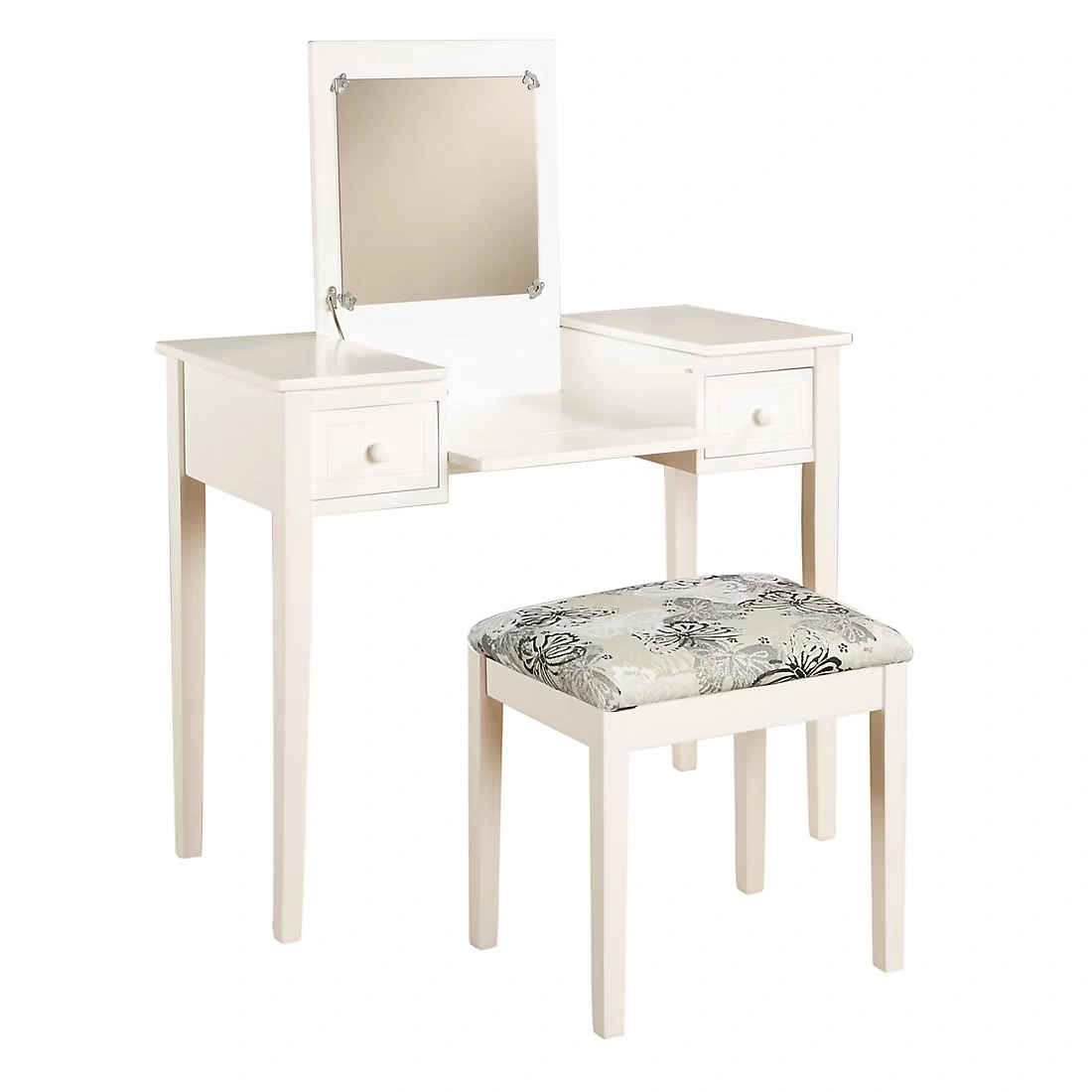 Linon Butterfly 2-Pc. Vanity Set - White