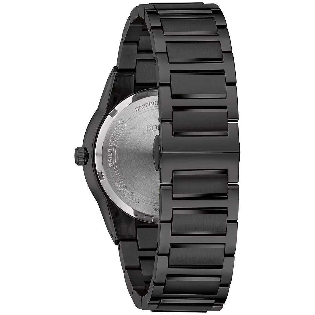 Bulova Mens Modern Millennia IP Black Stainless Black Dial Bracelet Watch