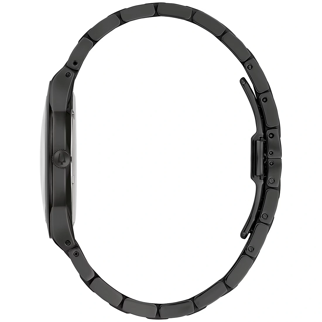 Bulova Mens Modern Millennia IP Black Stainless Black Dial Bracelet Watch