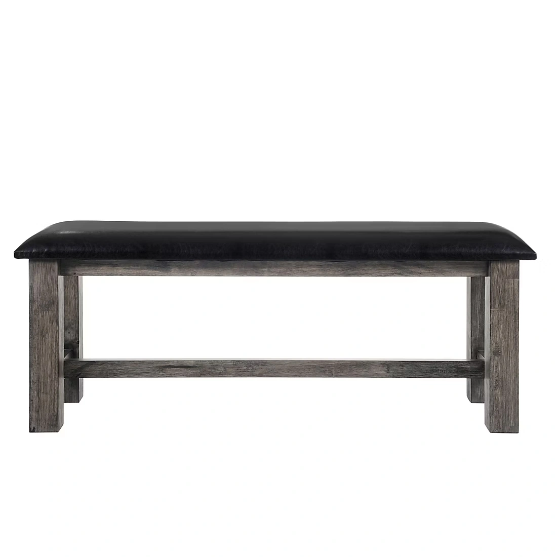 Picket House Furnishings Grayson Bench with Padded Seat - Black