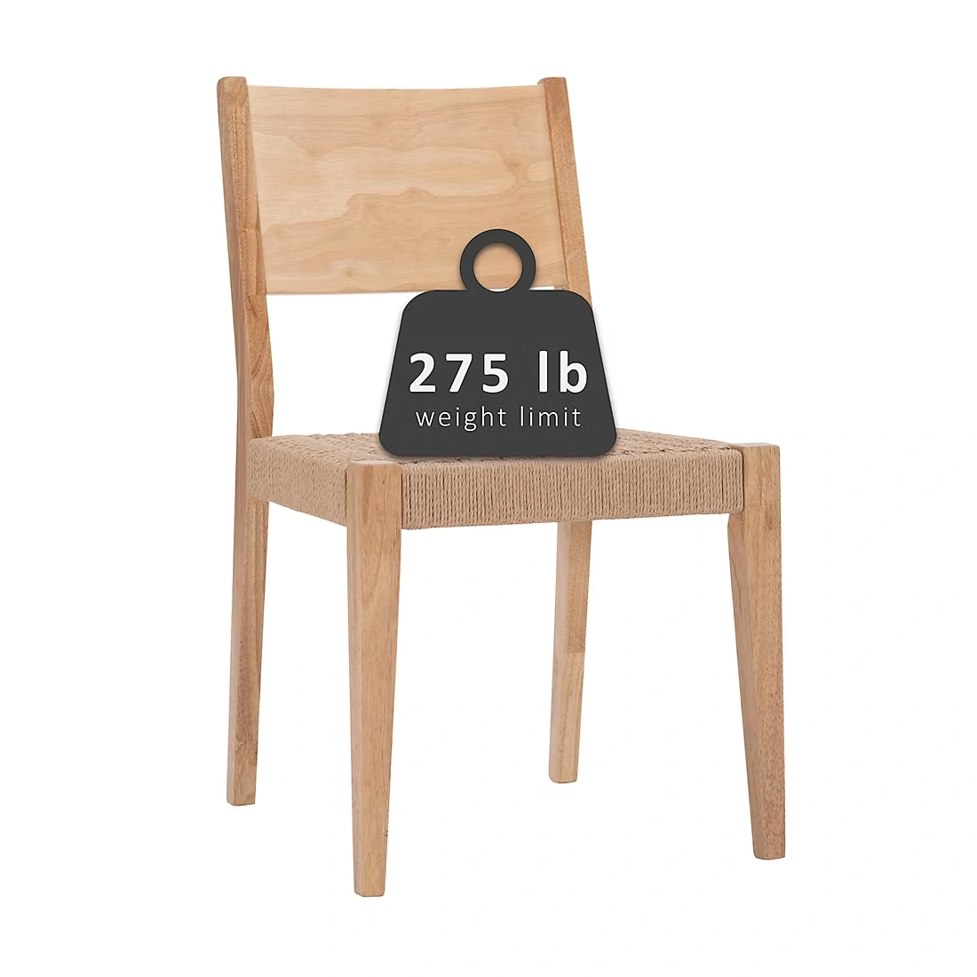 Linon Cosgrove Rope Dining Chair, Set of 2