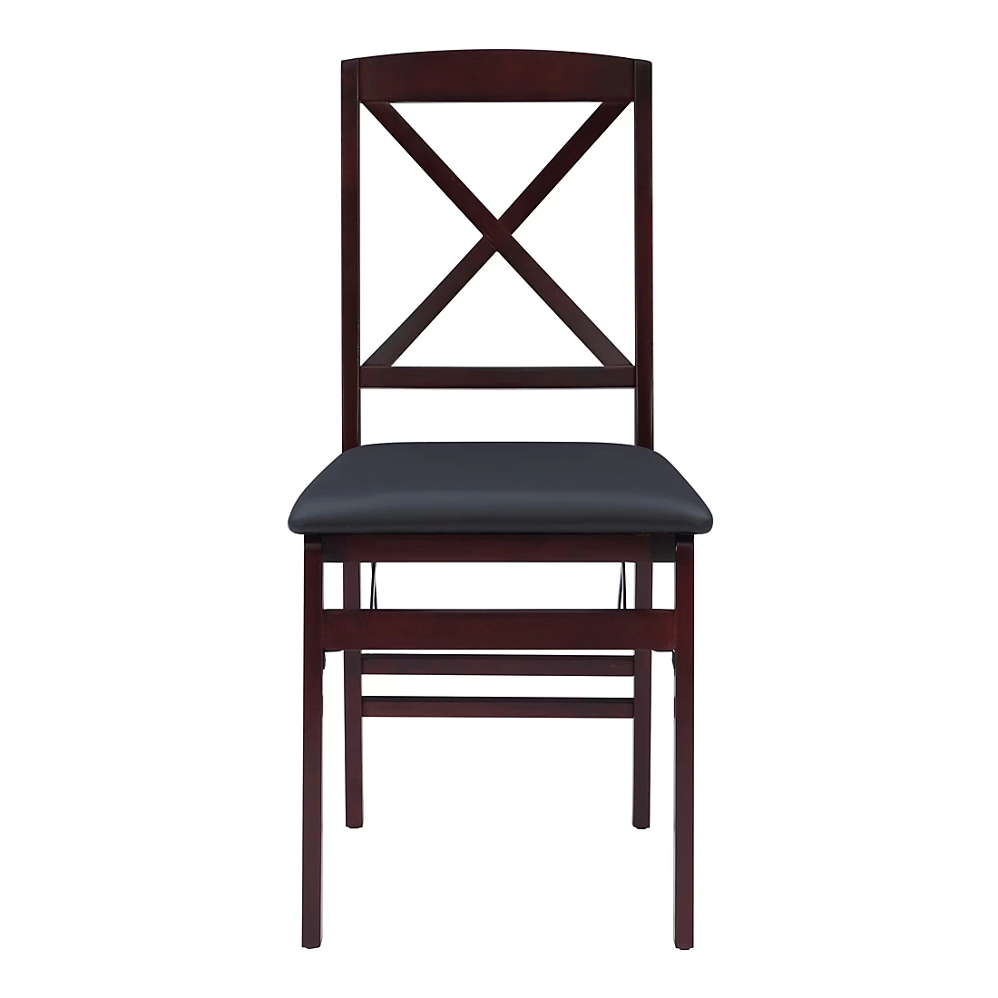Linon Triena 18\" X-Back Folding Chairs, 2 pk. - Espresso