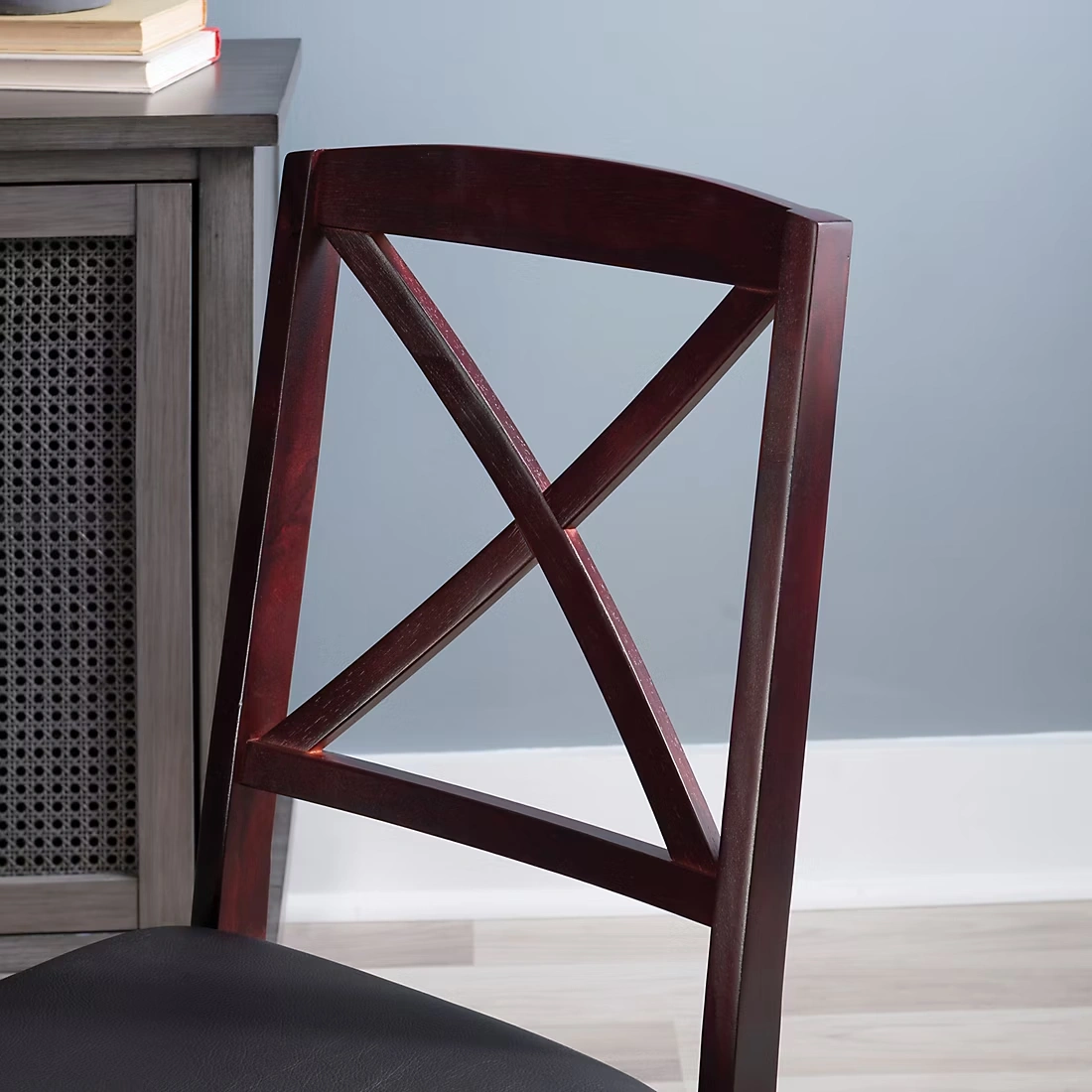 Linon Triena 18\" X-Back Folding Chairs, 2 pk. - Espresso
