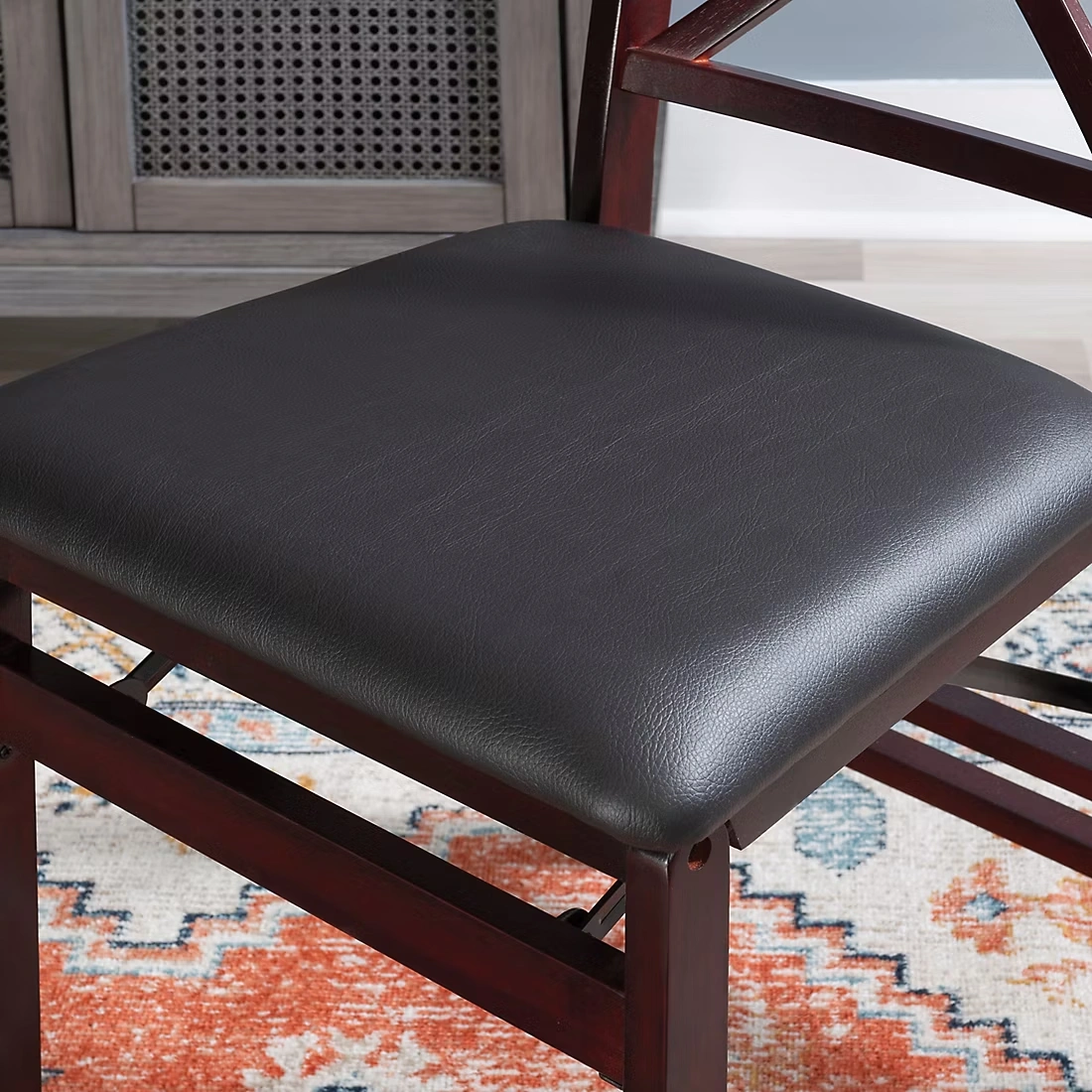 Linon Triena 18\" X-Back Folding Chairs, 2 pk. - Espresso