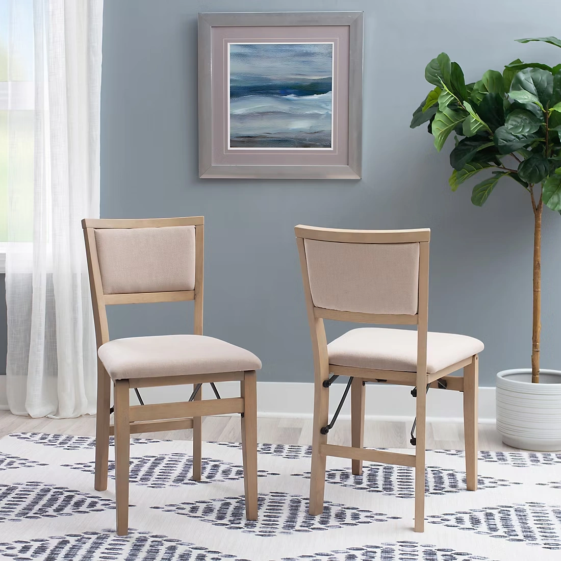 Linon Keira 2-Pc. Wash Pad Folding Chairs