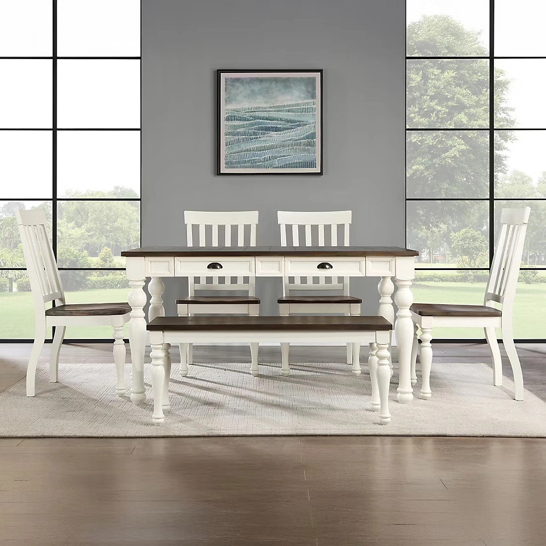 Joanna 6-Pc. Farmhouse Dining Set