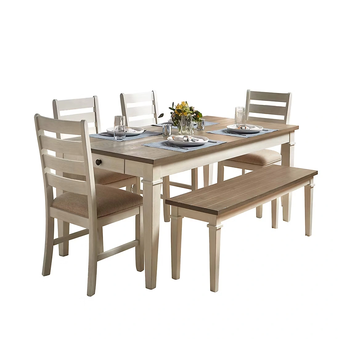 Berkley Jensen Perry 6 Pc. Dining Set - White