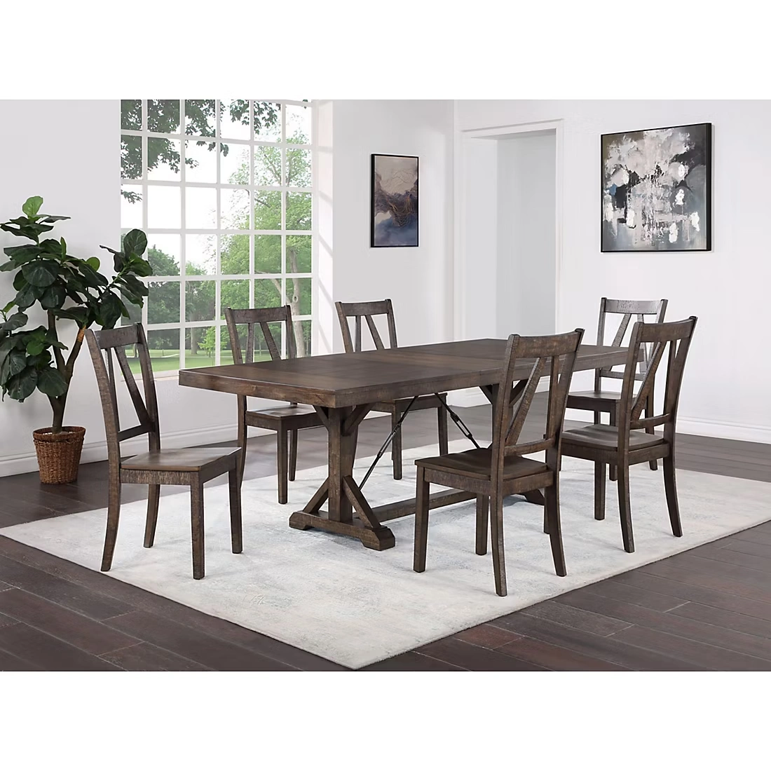 Home to Office 7-Pc. Carver Dining Set 1 Home to Office 7-Pc. Carver Dining Set