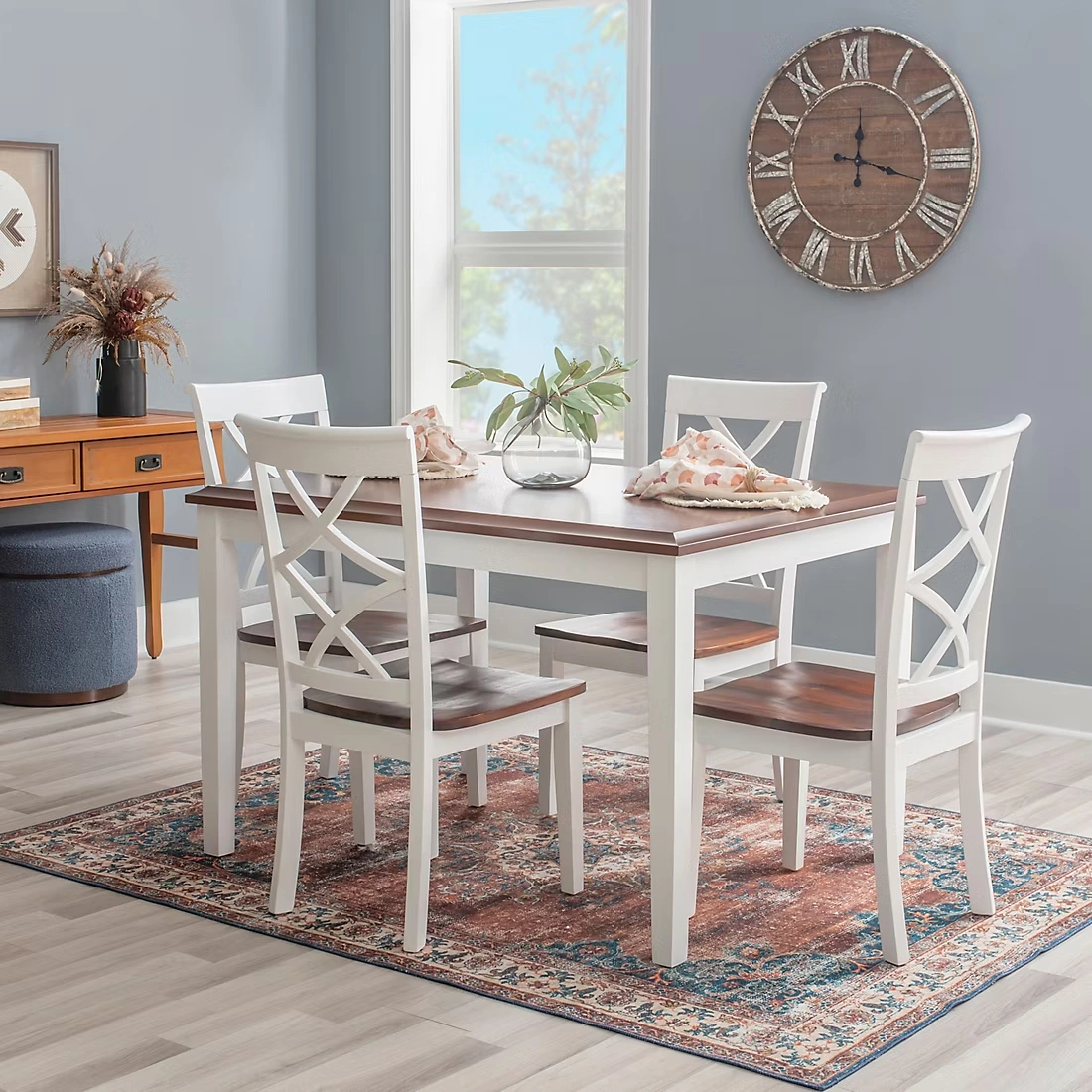 Harrison 5-Pc. Dining Set - Cherry/White