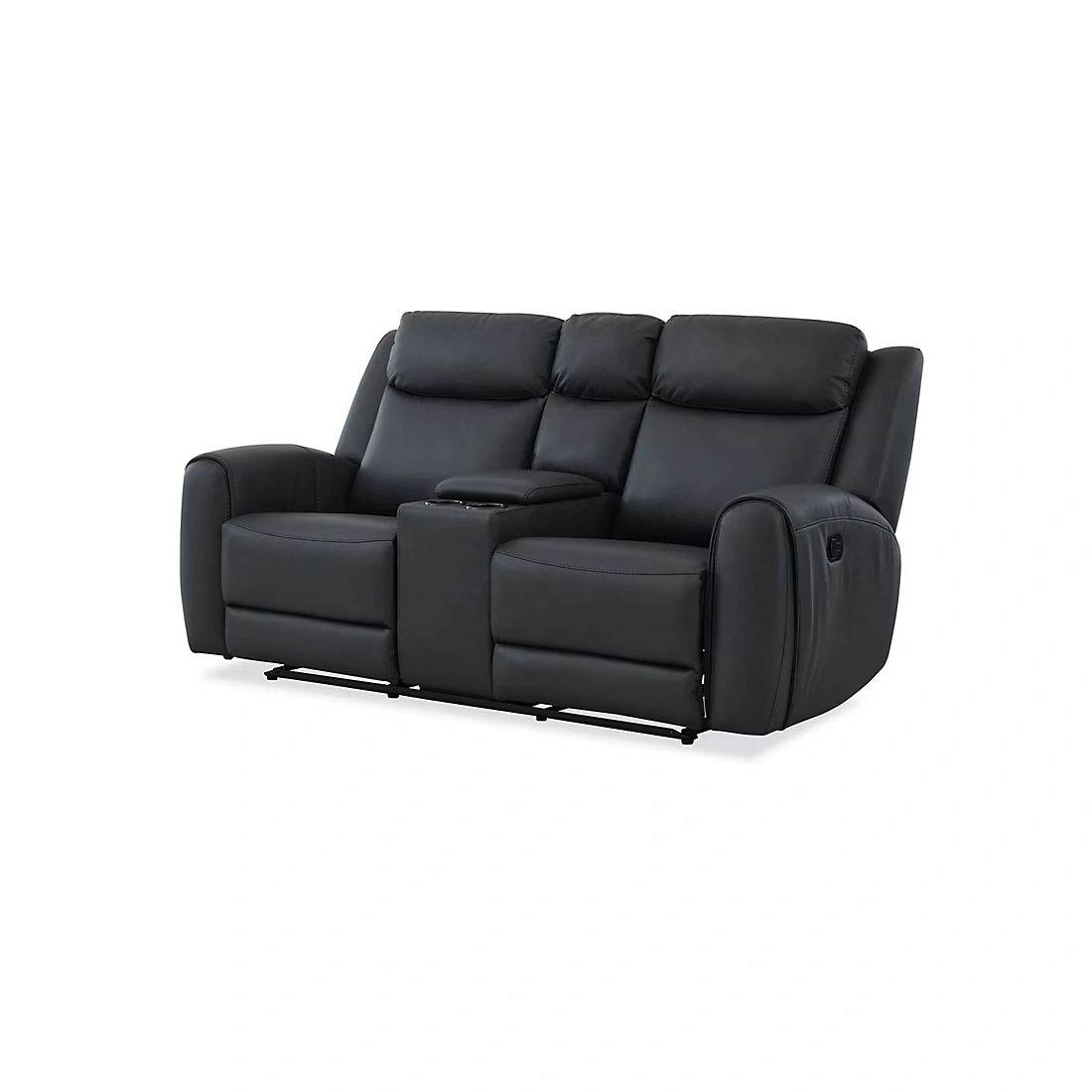 Concord Manual Reclining Console Loveseat - Navy