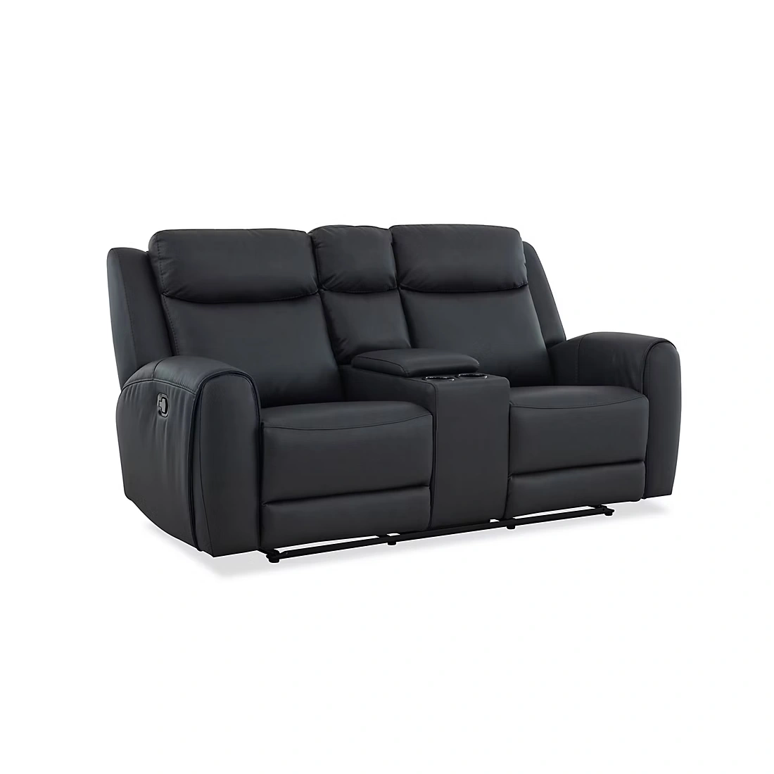 Concord Manual Reclining Console Loveseat - Navy
