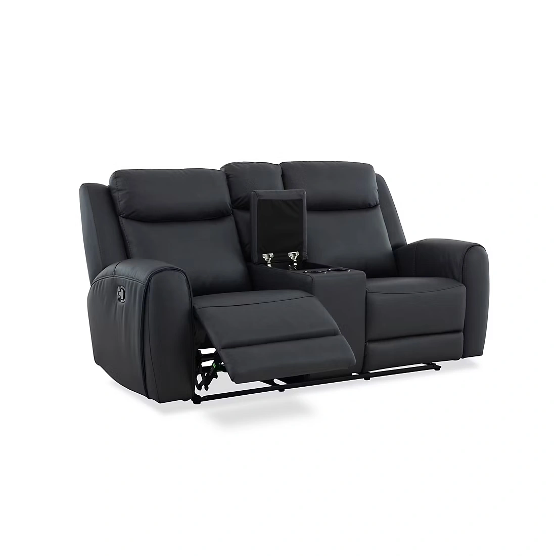 Concord Manual Reclining Console Loveseat - Navy