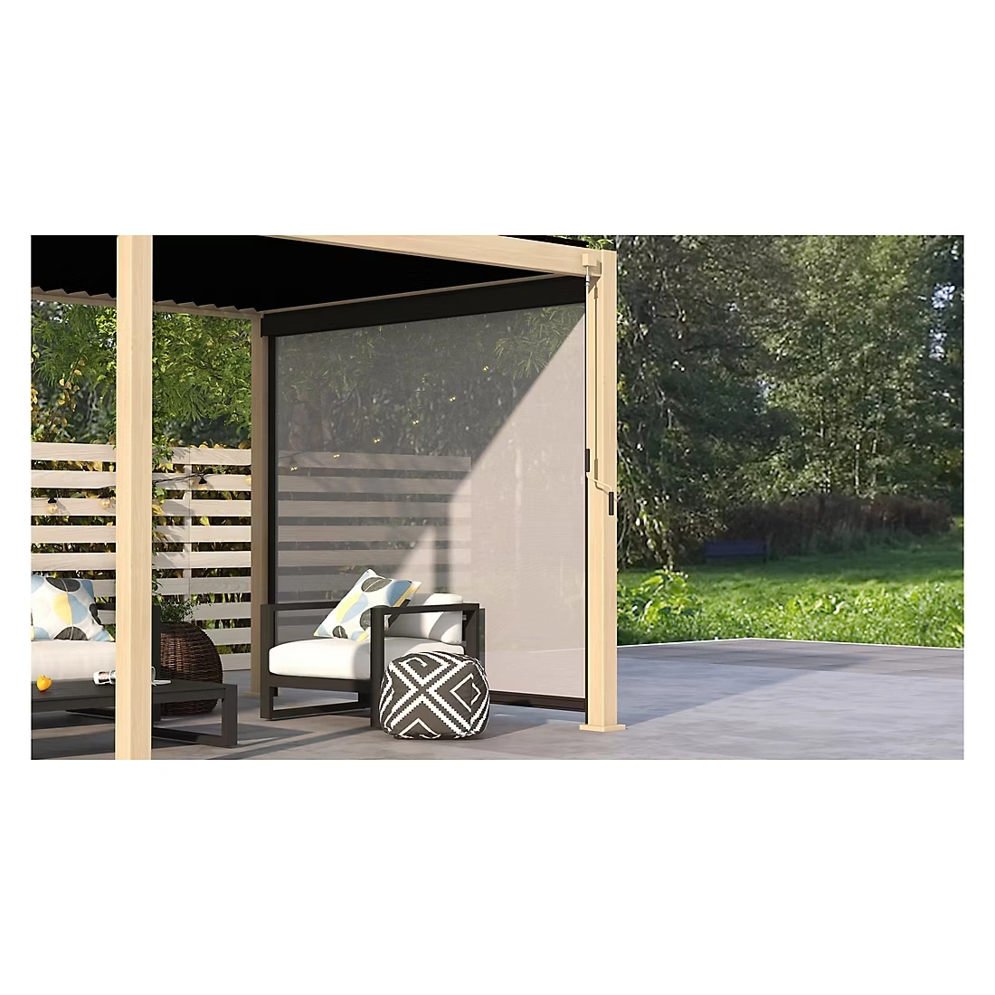 Mirador 10' x 20' Adjustable Aluminum Louvered Pergola Bundle- Takasho