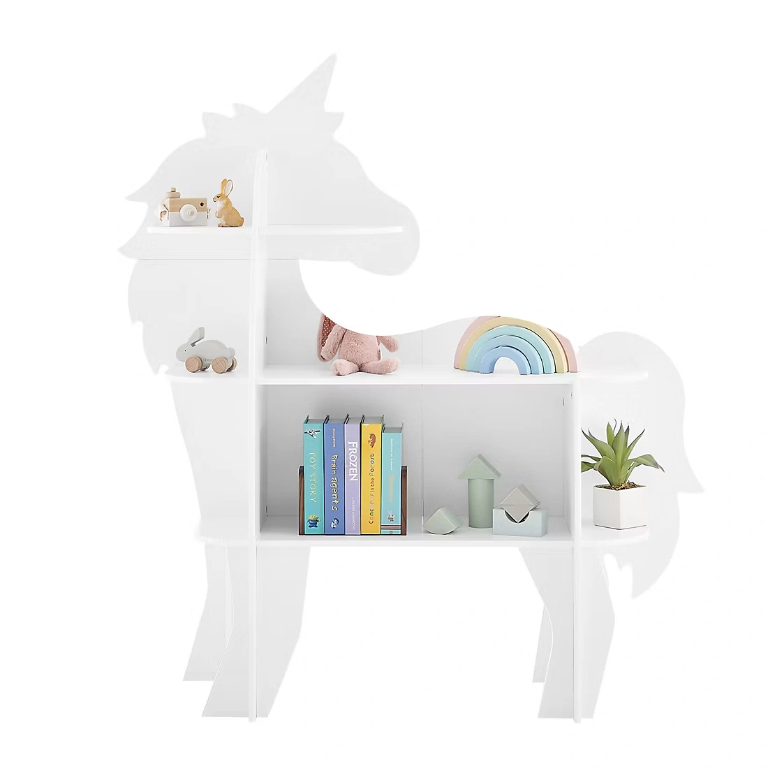 Delta Children Unicorn Bookcase - White 3 Delta Children Unicorn Bookcase - White