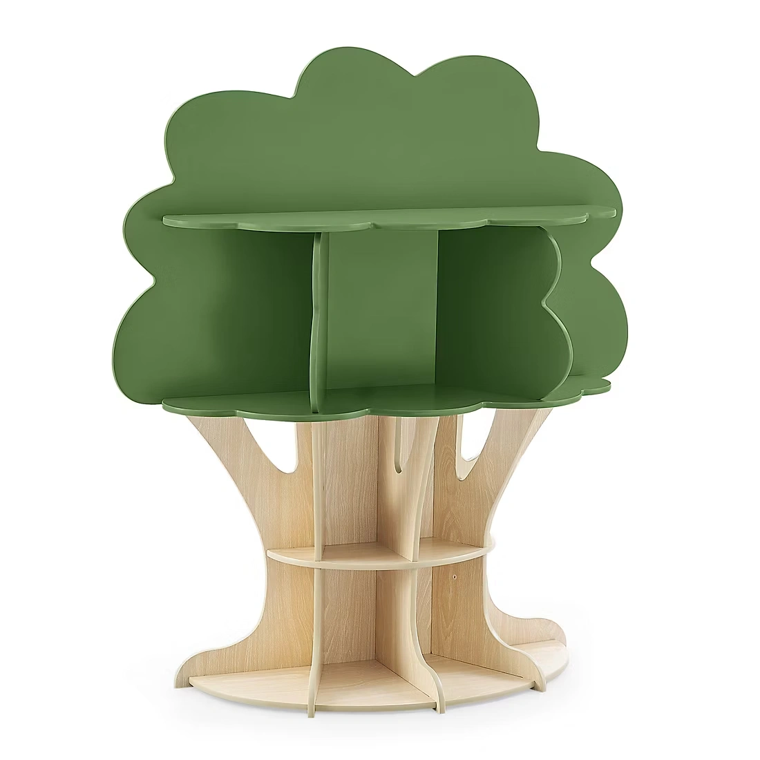 Delta Children Tree Bookcase  - Green/ Natural