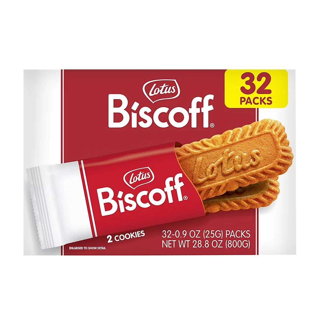 Lotus Biscoff Cookies, 32 ct./2 pk.