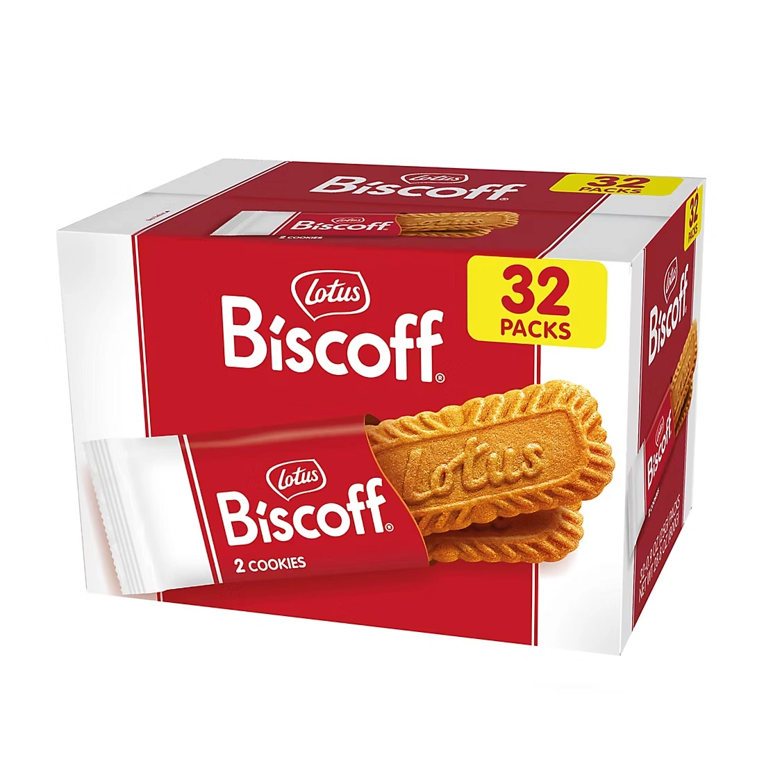 Lotus Biscoff Cookies, 32 ct./2 pk.