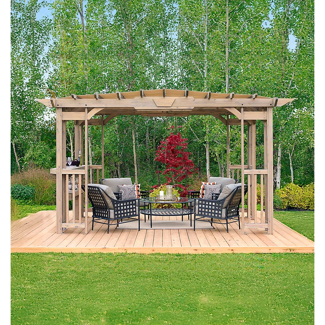 Yardistry 14'x10' Madison Pergola with Canopy