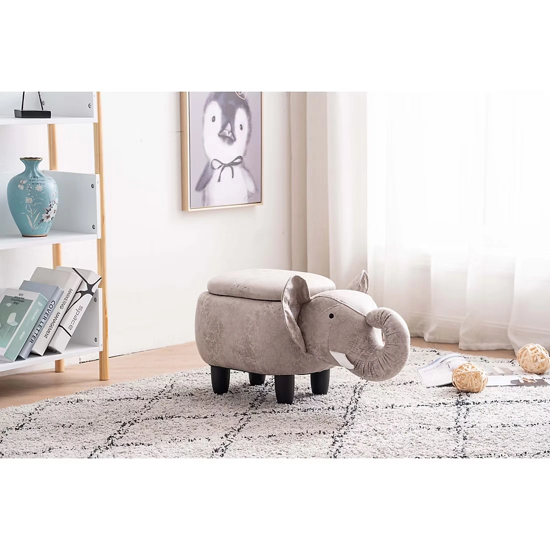 Home to Office Elliot the Elephant Ottoman