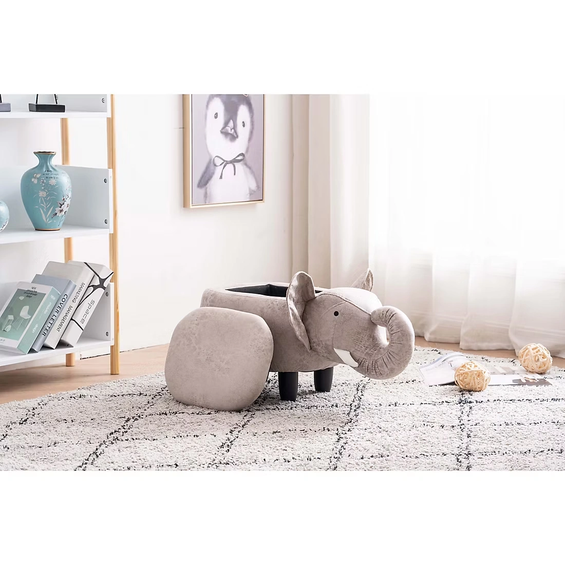 Home to Office Elliot the Elephant Ottoman 5 Home to Office Elliot the Elephant Ottoman
