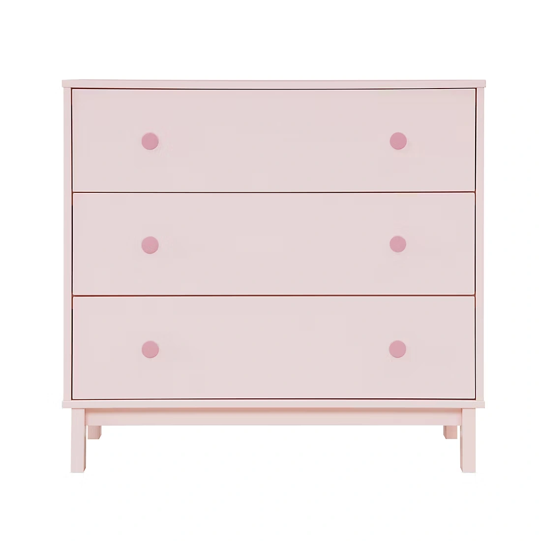 BabyGap by Delta Children Legacy 3 Drawer Dresser - Blush Pink/Dark Pink