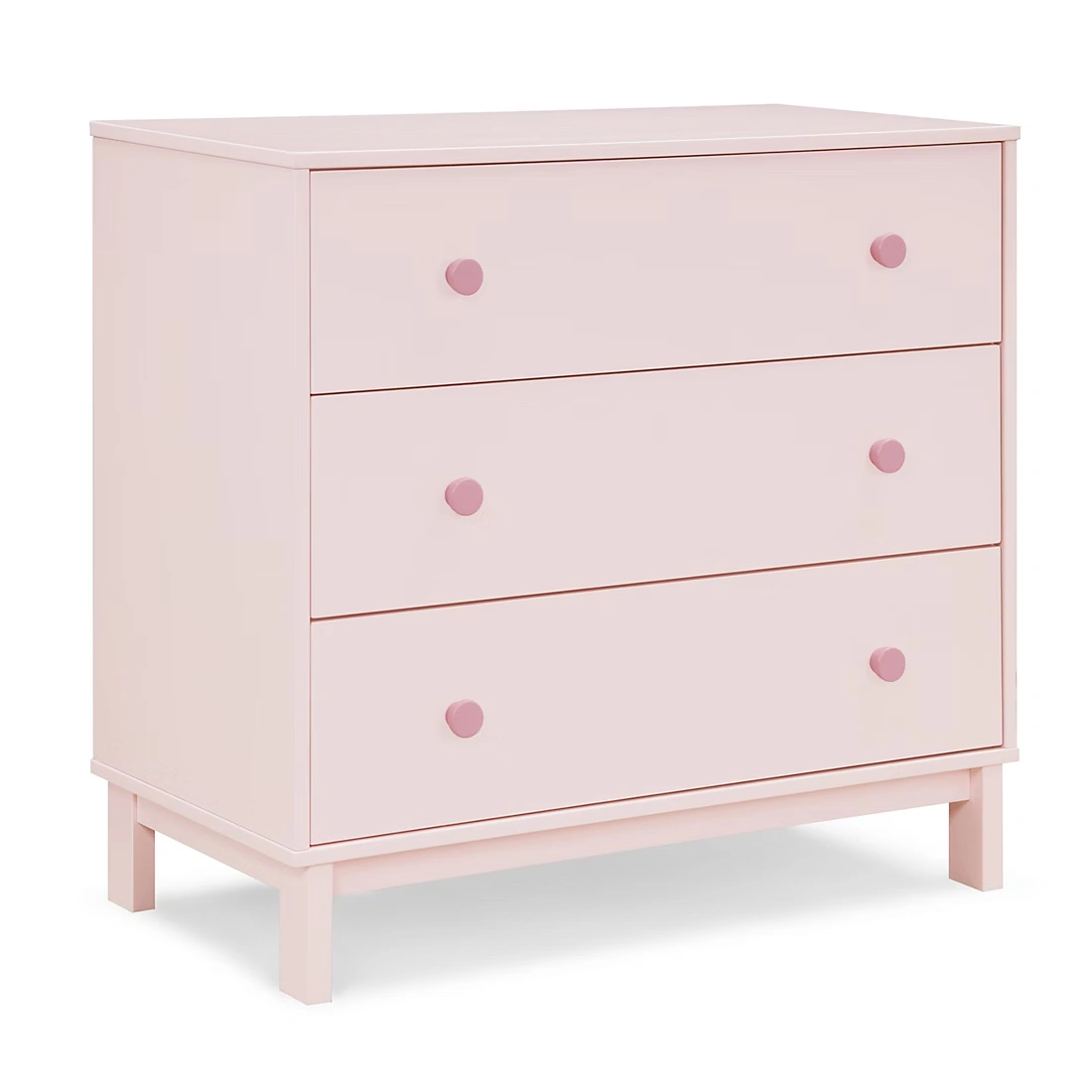 BabyGap by Delta Children Legacy 3 Drawer Dresser - Blush Pink/Dark Pink
