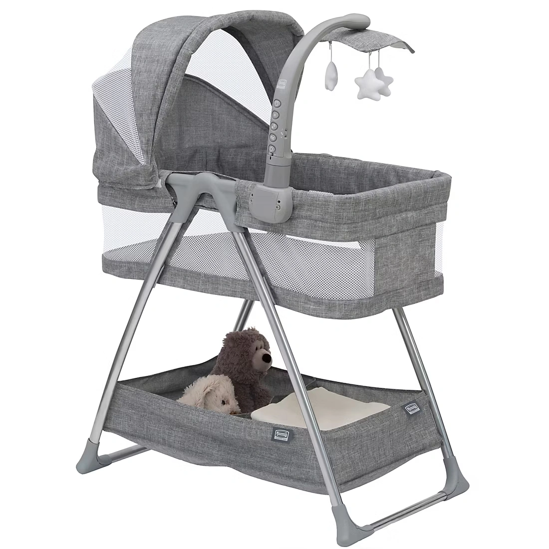 Simmons Kids City Sleeper Bassinet - Gray Tweed