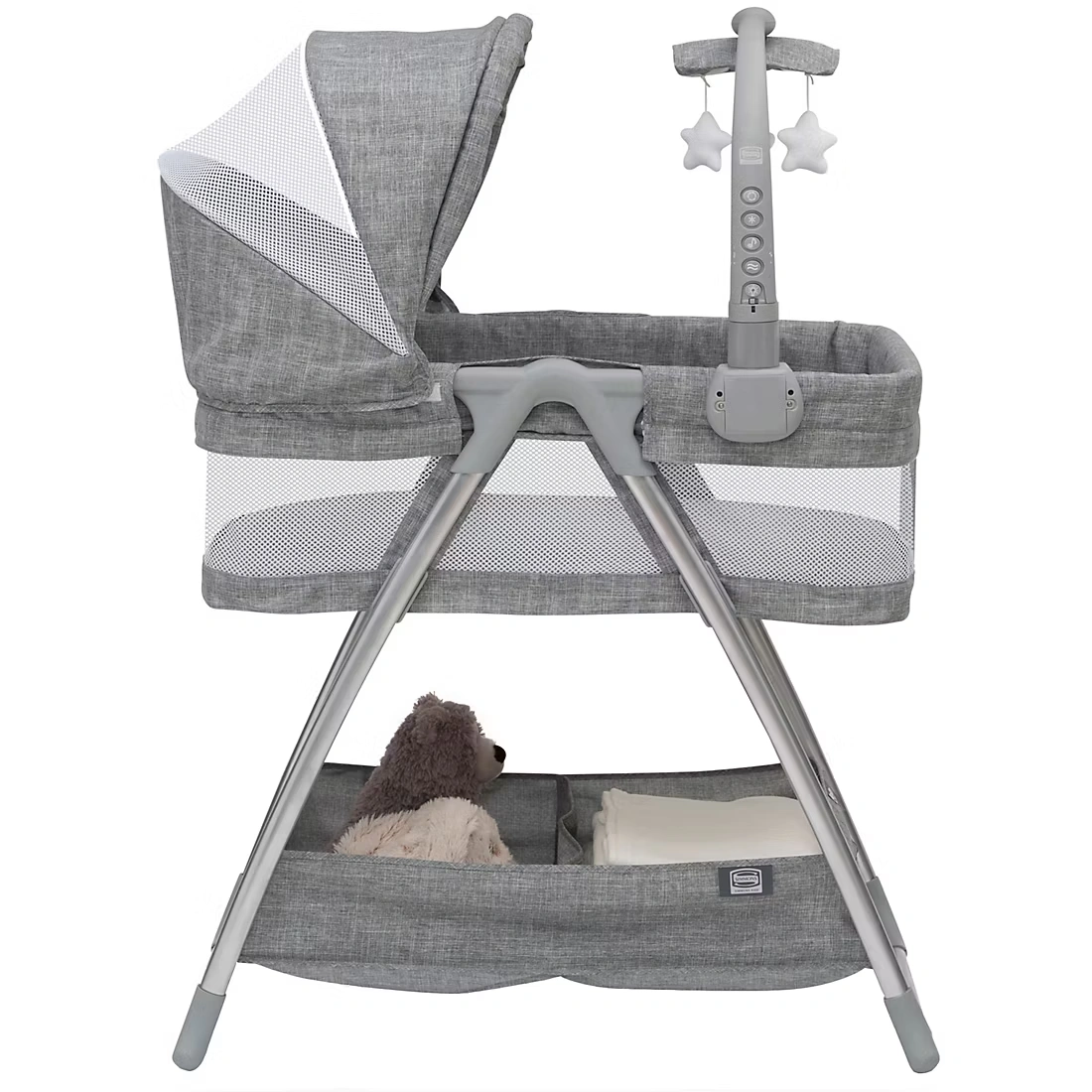 Simmons Kids City Sleeper Bassinet - Gray Tweed