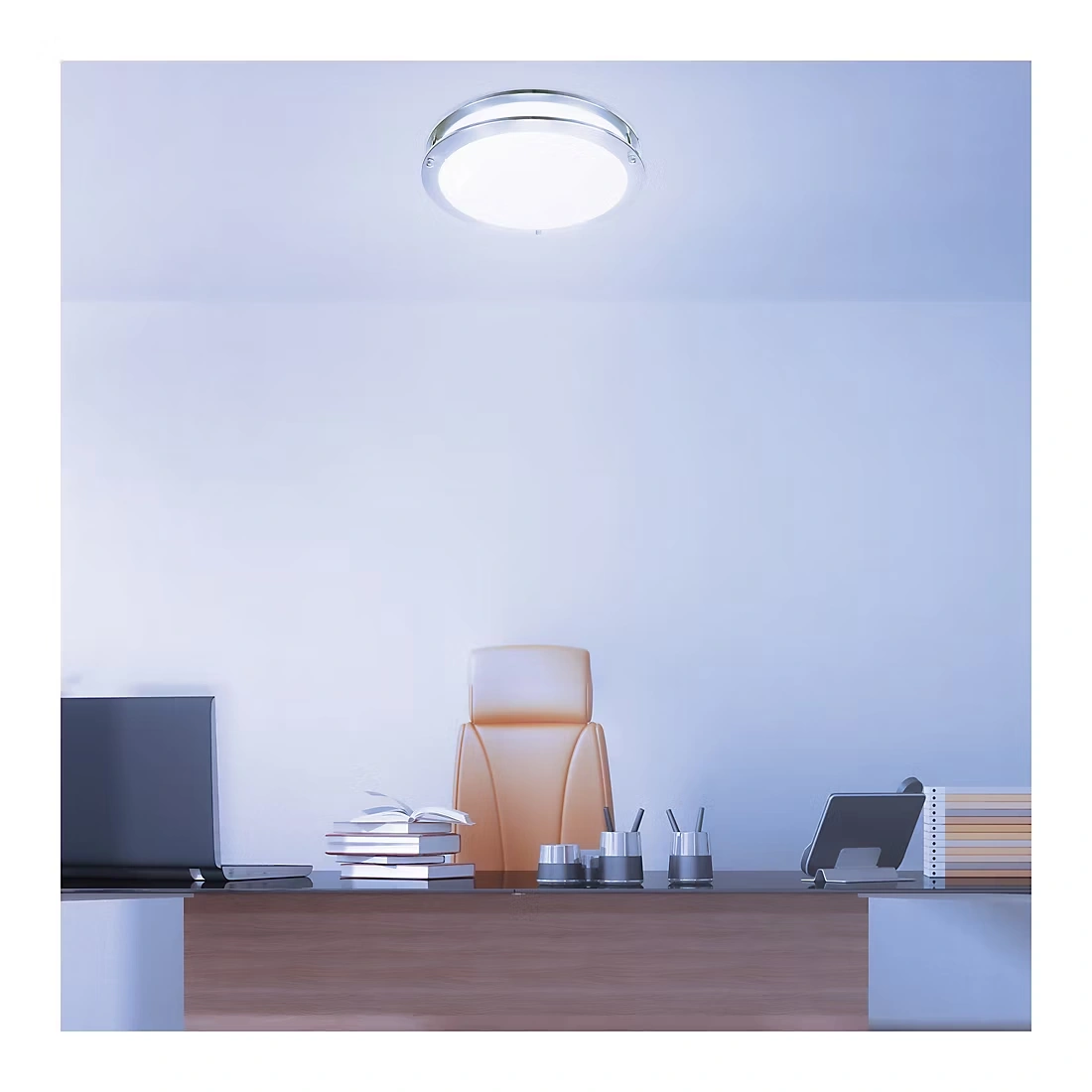Feit Electric 14" 24W 5CCT Brushed Nickel LED Flush Mount Light Fixture 2 Feit Electric 14\" 24W 5CCT Brushed Nickel LED Flush Mount Light Fixture