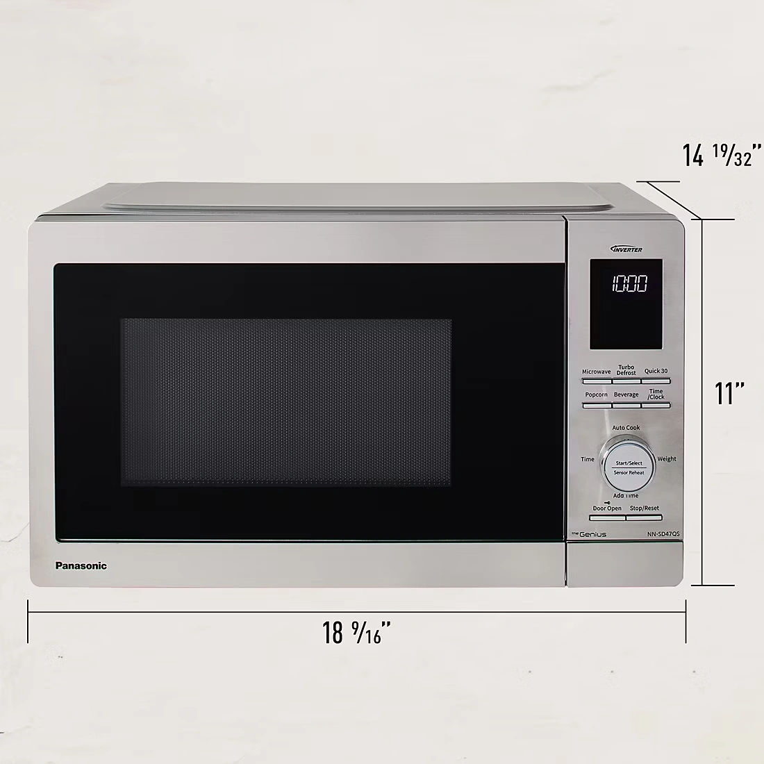 Panasonic 1.3-Cu.-Ft. Microwave Oven - Stainless Steel