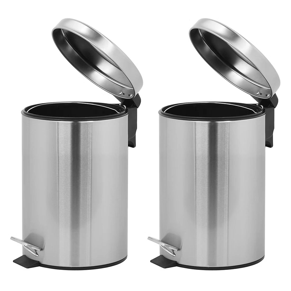 Innovaze Round Shape 6.6 Liter Pedal Bin, 2 ct. 2 Innovaze Round Shape 6.6 Liter Pedal Bin, 2 ct.