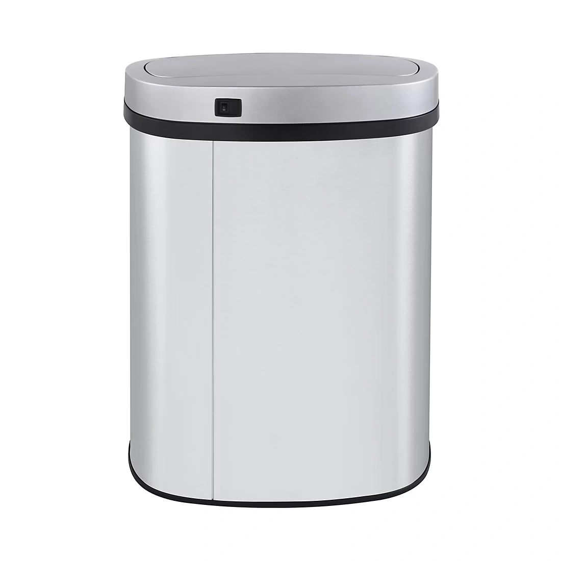 Innovaze Oval Kitchen Motion Sensor Trash Can, 13.2 gal  - Stainless Steel Silver