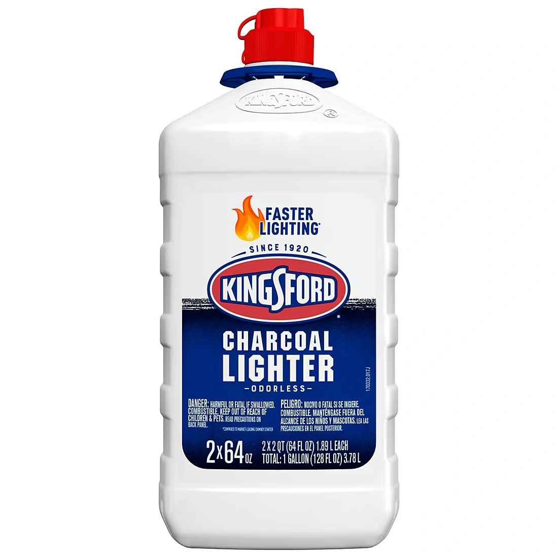 Kingsford Odorless Charcoal Lighter Fluid, 2 pk./64 oz.