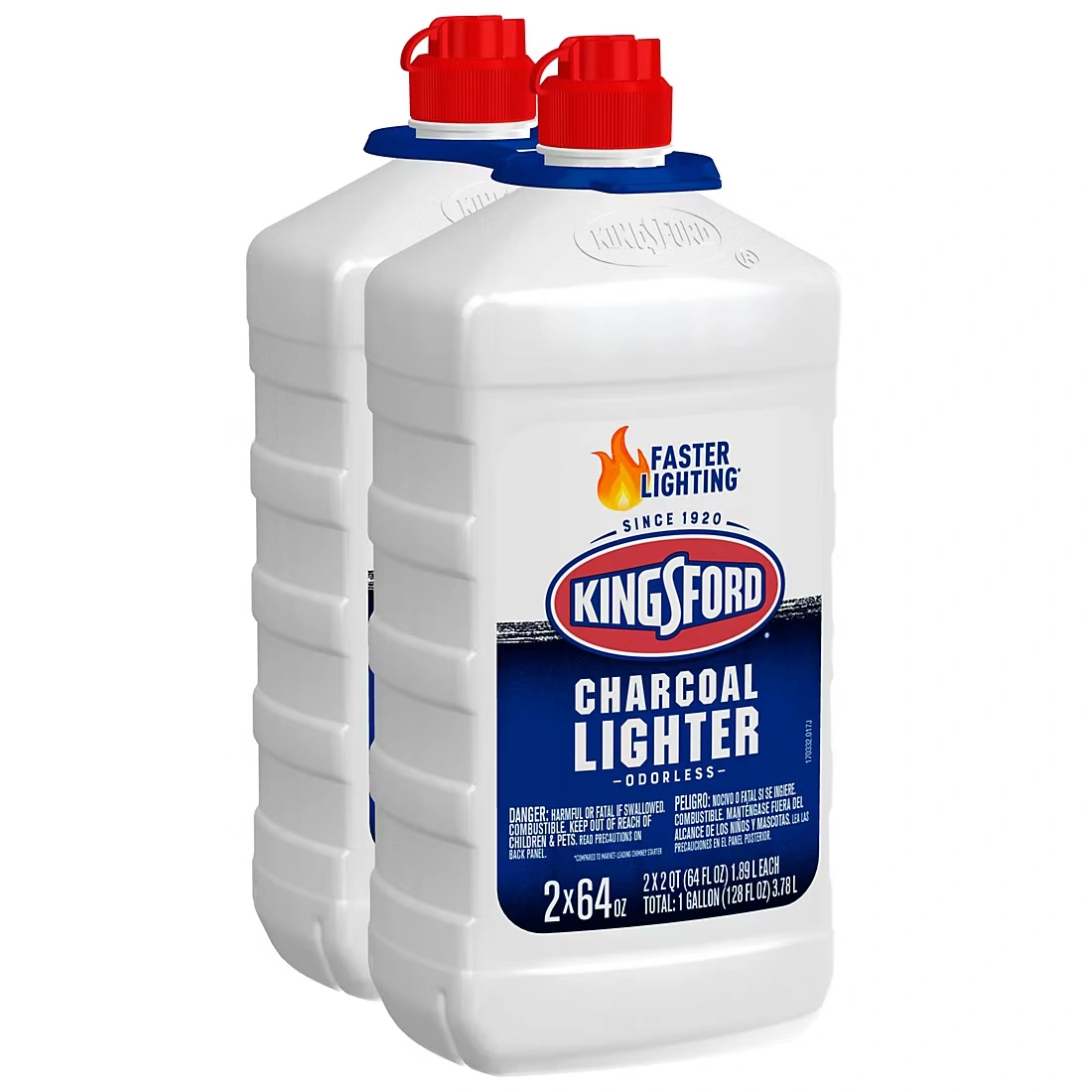 Kingsford Odorless Charcoal Lighter Fluid, 2 pk./64 oz.
