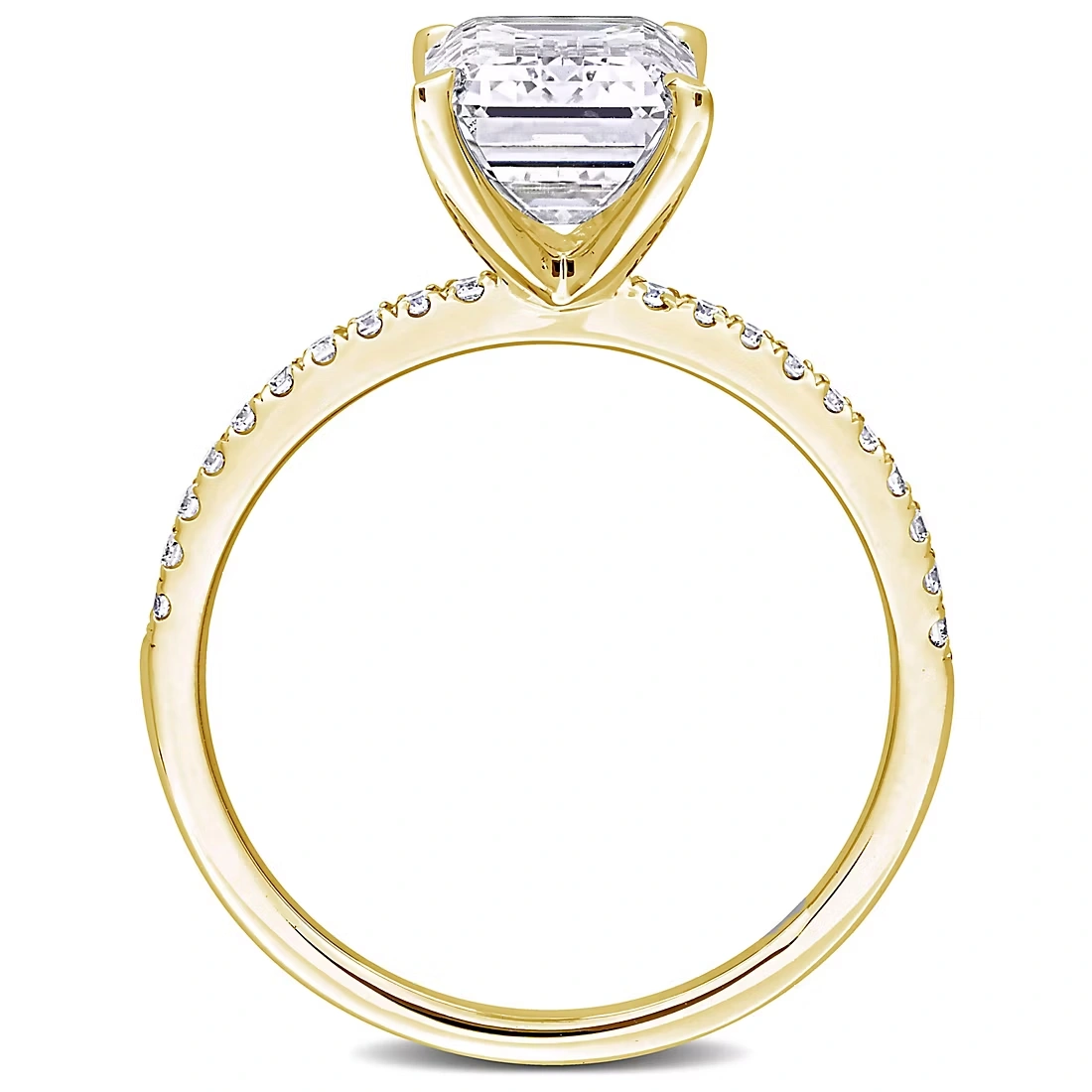3 ct. t.w. Lab-Grown Diamond Emerald-cut Solitaire Engagement Ring in 14k Yellow Gold